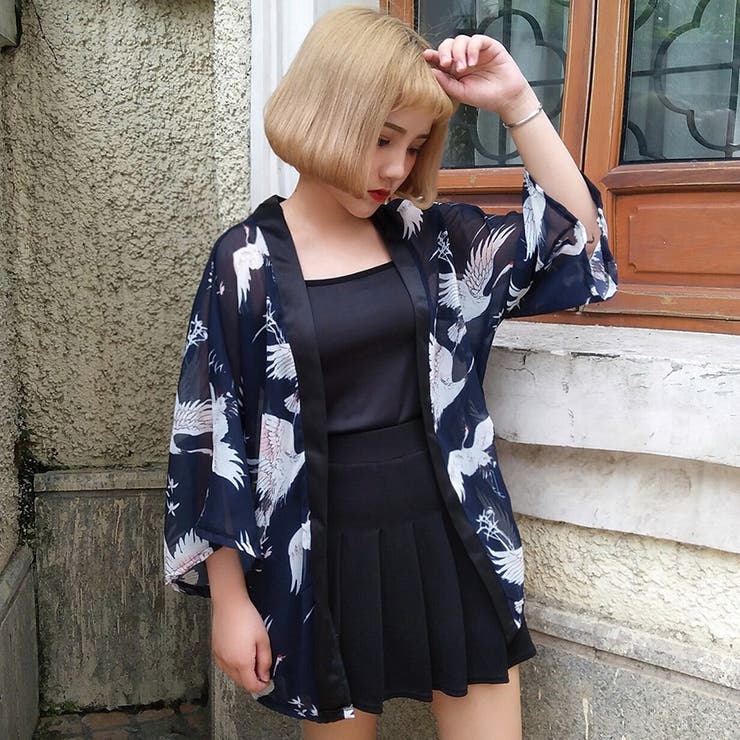 トレンドファッション 鳥柄シースルージャケット 17春夏新作 韓国ファッション 品番 Cp Dearheart ディアハート の レディースファッション通販 Shoplist ショップリスト