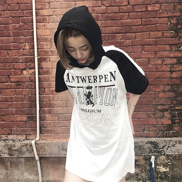 トレンドファッション プリント切替パーカー 17春夏新作 韓国ファッション 品番 Cp Dearheart ディアハート の レディースファッション通販 毎日送料無料 Shoplist ショップリスト