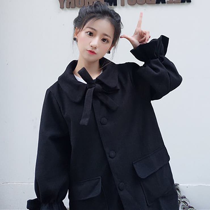 トレンドファッション リボンデザインジャケットコート 17 秋新作 品番 Cp Dearheart ディアハート のレディースファッション通販 Shoplist ショップリスト