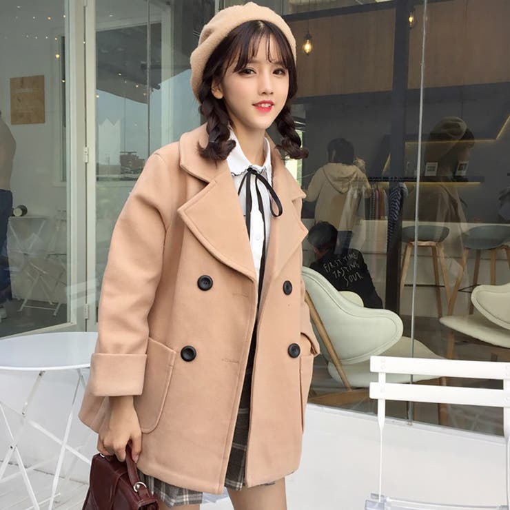 トレンドファッション ダブルボタンジャケットコート 17 秋新作 品番 Cp Dearheart ディアハート のレディースファッション通販 Shoplist ショップリスト