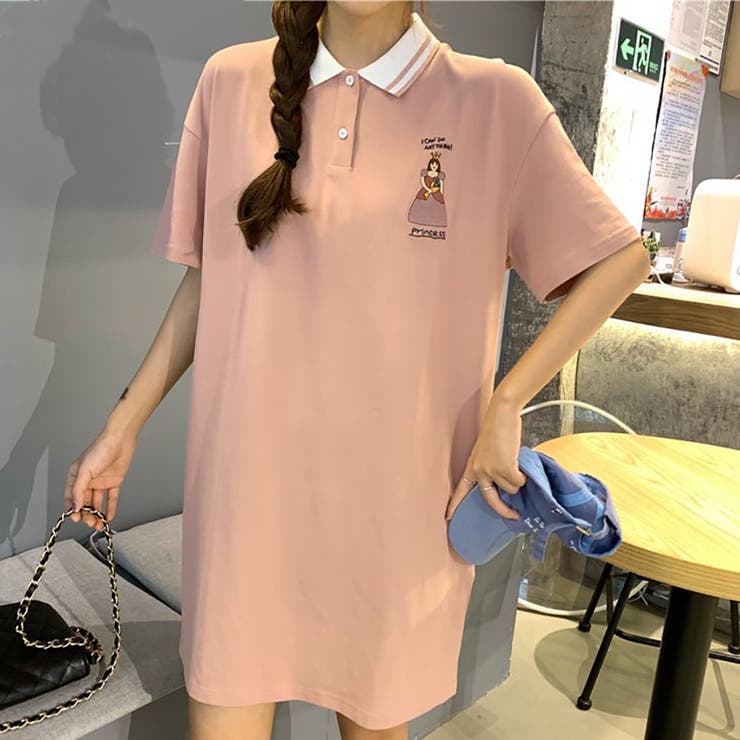 刺繍デザインポロシャツワンピース 春夏新作 韓国ファッション 品番 Cp Dearheart ディアハート のレディースファッション通販 Shoplist ショップリスト