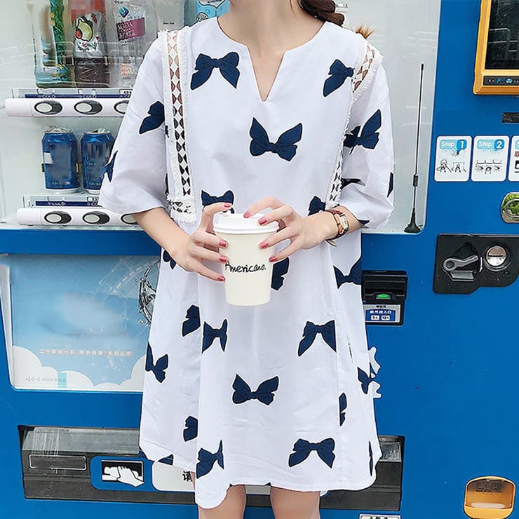 トレンドファッション リボン柄レースデザインワンピース 春夏新作 品番 Cp Dearheart ディアハート のレディースファッション通販 Shoplist ショップリスト