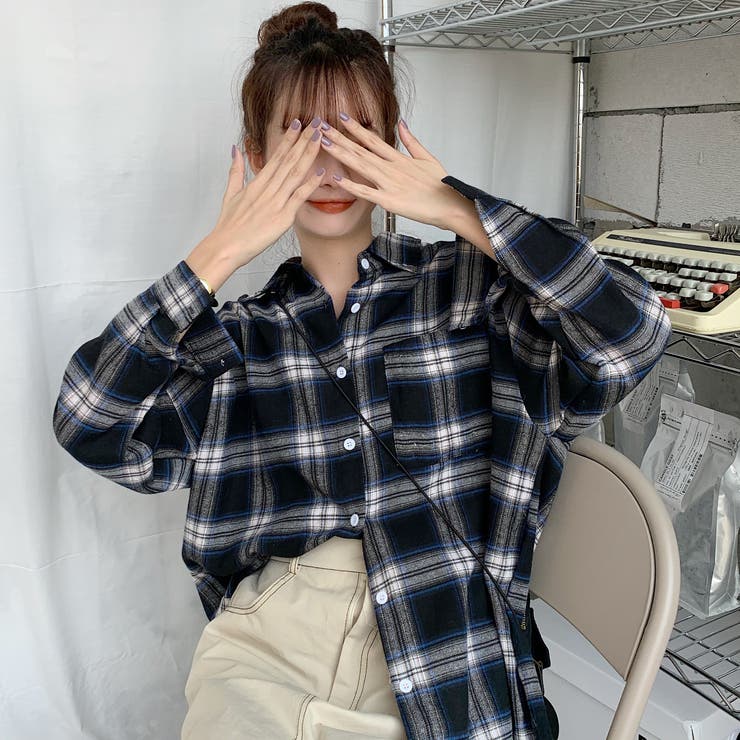 ネイビー ハート模様 長袖シャツ 24AW】MEN ペイズリープリント 長袖シャツ ネイビー 071444020