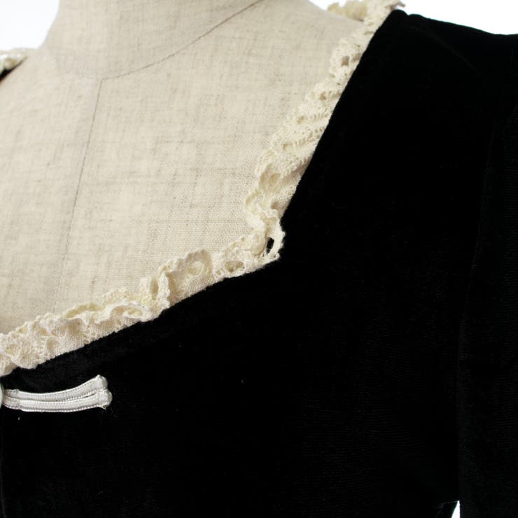 レースデザインベロア生地長袖ワンピース 春夏新作 韓国ファッション 品番 Cp Dearheart ディアハート のレディースファッション通販 Shoplist ショップリスト