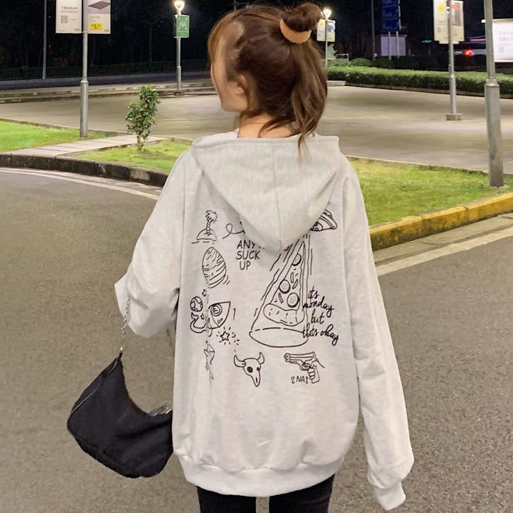 ❴Sucka clothing❵ 長袖 パーカー フード無し ブラック LL