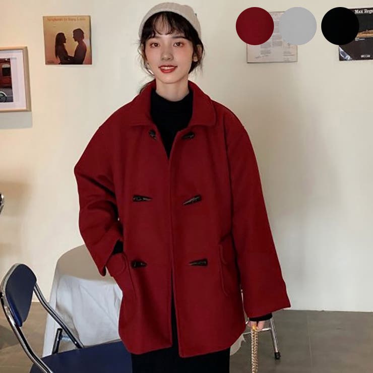 襟付ハーフコート 秋冬新作 韓国ファッション[品番：CP000008943