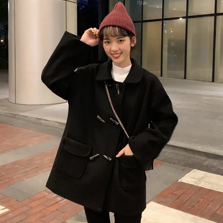 襟付ハーフコート 秋冬新作 韓国ファッション[品番：CP000008943