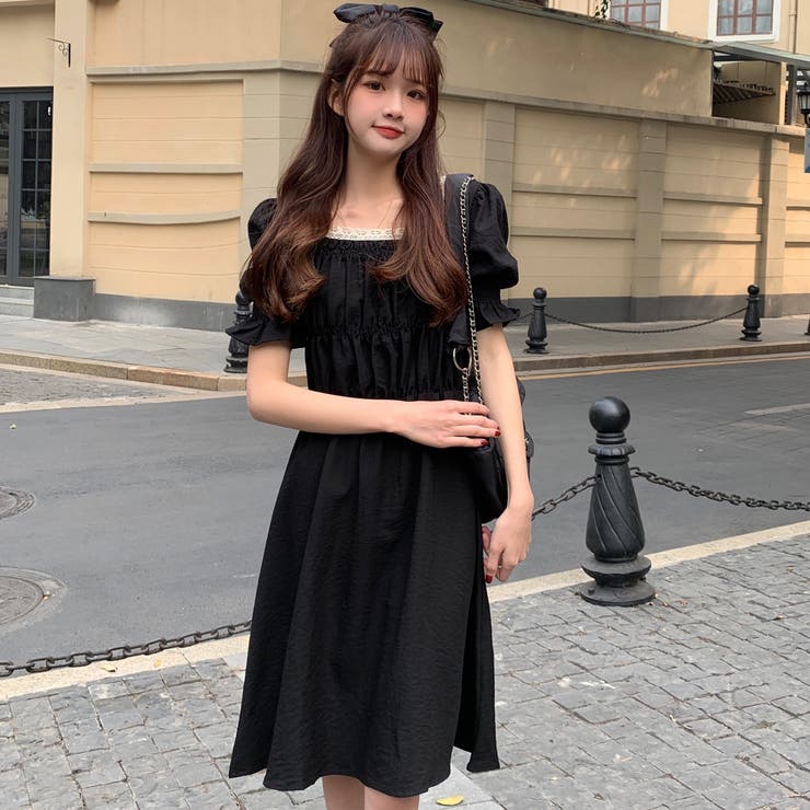 レース使い半袖ワンピース 春夏 韓国 ファッション 品番 Cp Dearheart ディアハート のレディースファッション通販 Shoplist ショップリスト