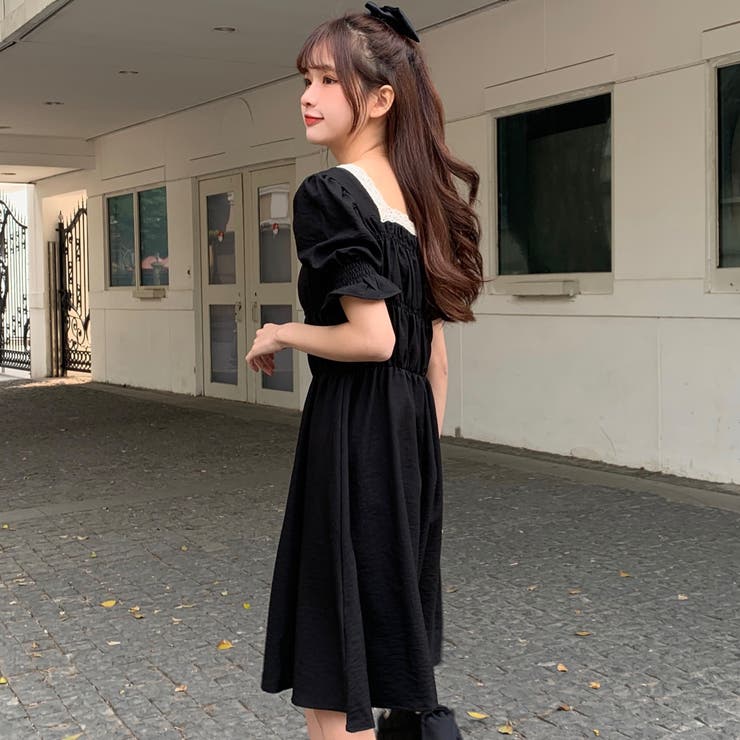 レース使い半袖ワンピース 春夏 韓国 ファッション 品番 Cp Dearheart ディアハート のレディースファッション通販 Shoplist ショップリスト