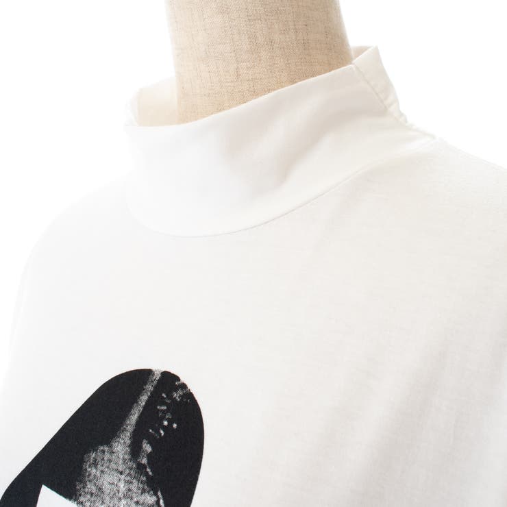 プリントハイネック半袖Tシャツカットソー 春夏 韓国ファッション | DearHeart | 詳細画像15 