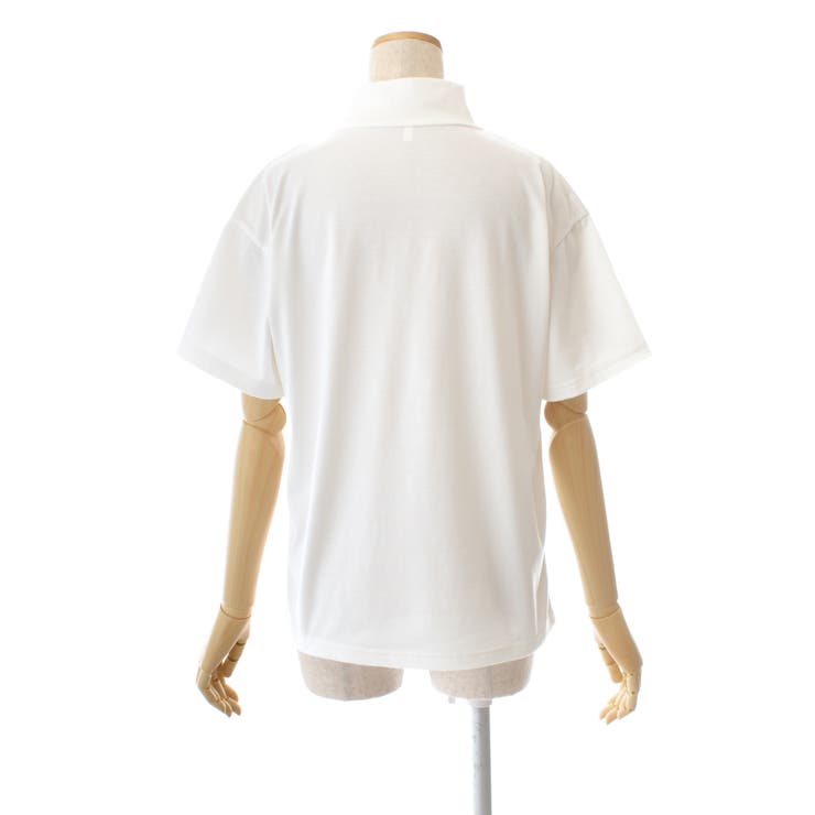 プリントハイネック半袖Tシャツカットソー 春夏 韓国ファッション | DearHeart | 詳細画像11 