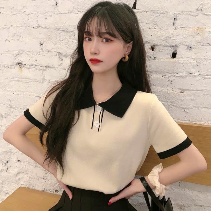 配色半袖ニットポロシャツ 春夏新作 韓国ファッション 品番 Cp Dearheart ディアハート のレディースファッション 通販 Shoplist ショップリスト 配色半袖ニットポロシャツ 春夏新作 韓国ファッション 品番 Cp Dearheart ディアハート のレディースファッション 通販 Shoplist ショップリスト