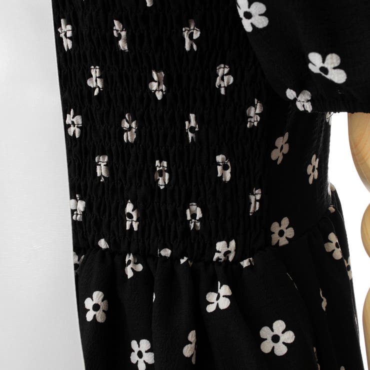 バックリボン付花柄半袖ワンピース 春夏新作 韓国ファッション 品番 Cp Dearheart ディアハート のレディースファッション通販 Shoplist ショップリスト