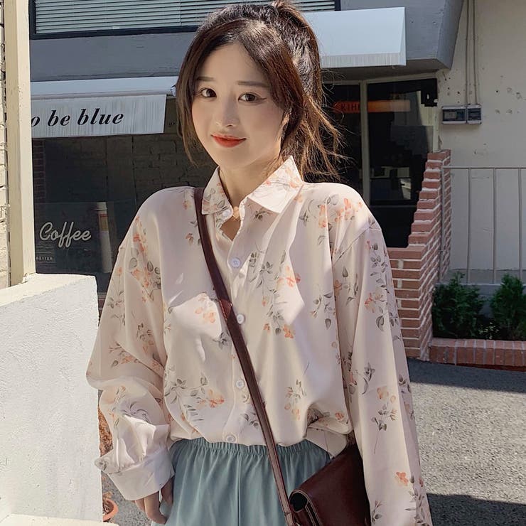 花柄襟付長袖シャツ 秋冬新作 秋冬新作 韓国ファッション 品番 Cp Dearheart ディアハート のレディースファッション 通販 Shoplist ショップリスト