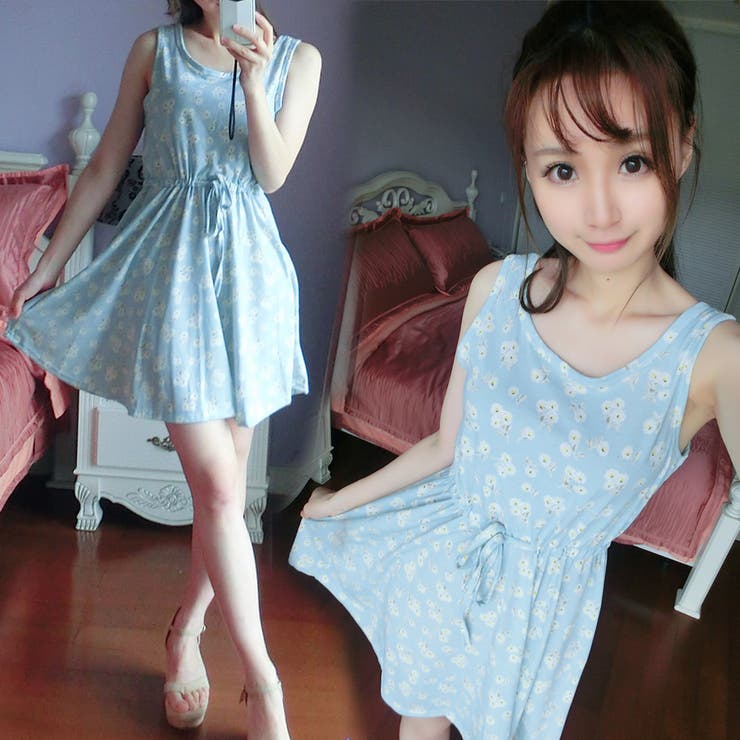 トレンドファッション 花柄ノースリーブワンピース 16春夏 新作 品番 Cp Dearheart ディアハート のレディースファッション通販 Shoplist ショップリスト