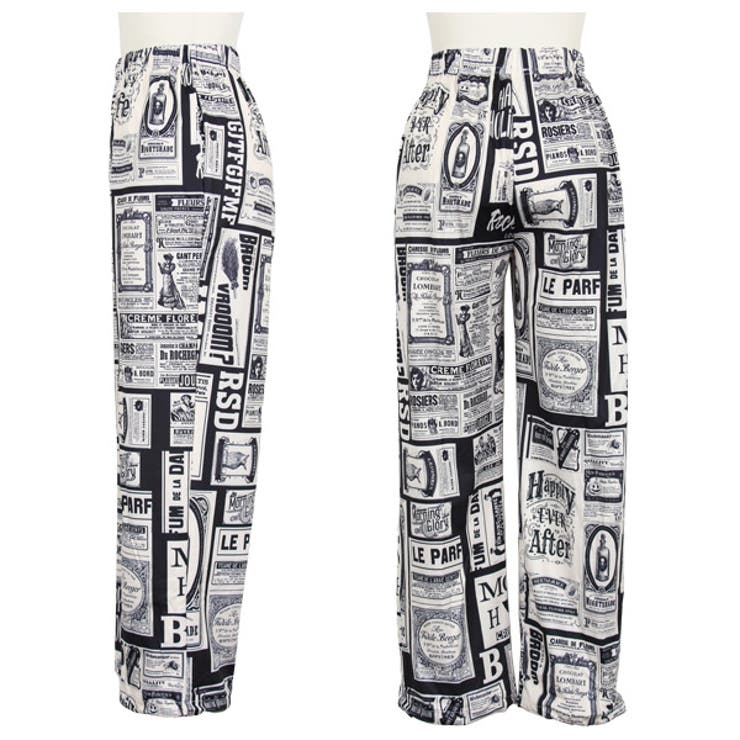 ロングパンツ レトロ グラフィック | Decorative  | 詳細画像8 