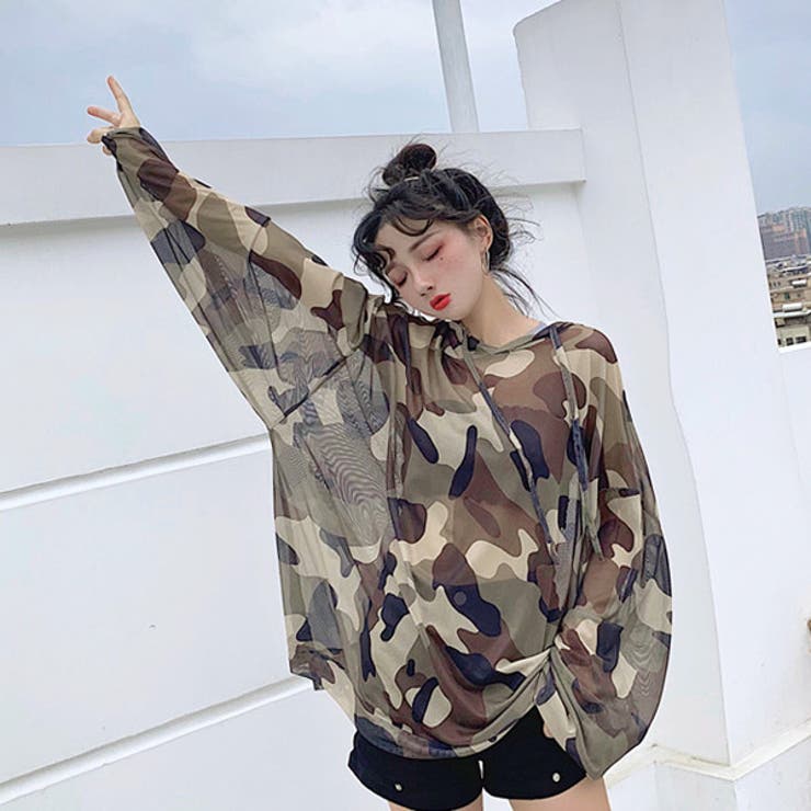 パーカー メッシュ生地 迷彩柄 品番 Dctw Decorative デコラティブ のレディース ファッション通販 Shoplist ショップリスト