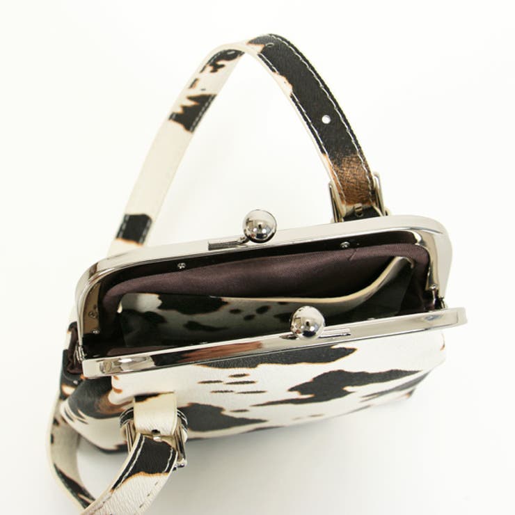 ミニバッグ 牛柄 がま口[品番：DCTW0002507]｜Decorative