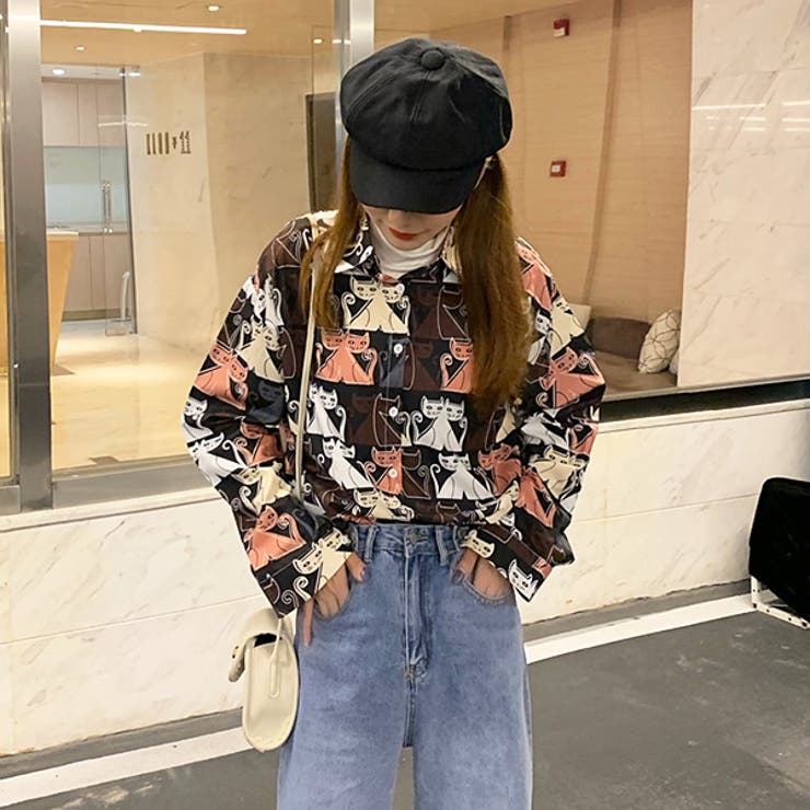 柄シャツ ネコ 猫 品番 Dctw Decorative デコラティブ のレディースファッション通販 Shoplist ショップリスト