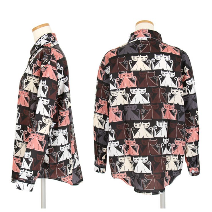 柄シャツ ネコ 猫 品番 Dctw Decorative デコラティブ のレディースファッション通販 Shoplist ショップリスト