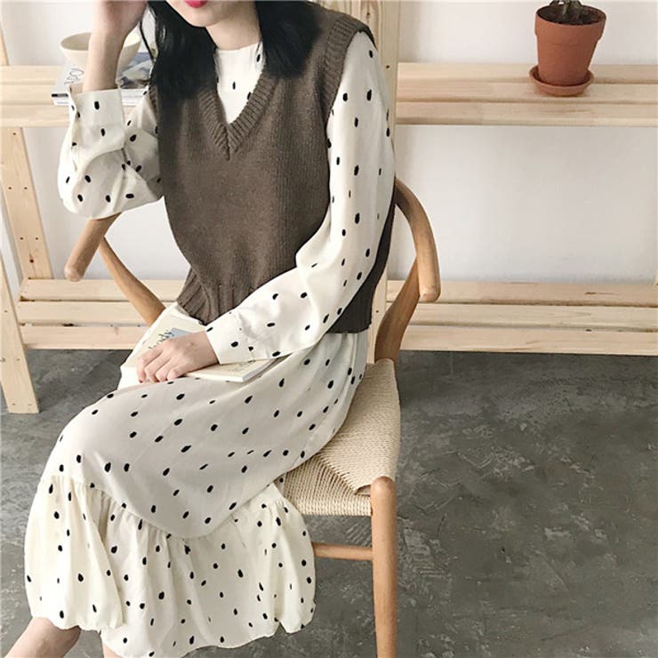 ワンピース ドット柄 長袖 品番 Dctw Decorative デコラティブ のレディースファッション通販 Shoplist ショップリスト