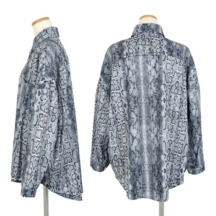 柄シャツ パイソン柄 ヘビ柄[品番：DCTW0002680]｜Decorative
