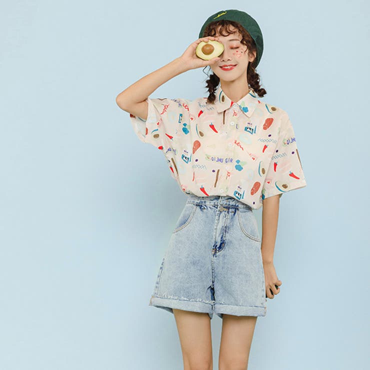 柄シャツ Food柄 食べ物柄 品番 Dctw Decorative デコラティブ のレディースファッション通販 Shoplist ショップリスト