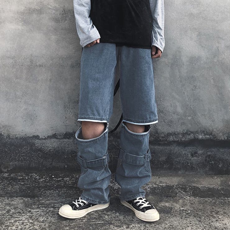 ひざ開き デニムパンツ ジッパー切り替え 品番 Dctw Decorative デコラティブ のレディースファッション通販 Shoplist ショップリスト