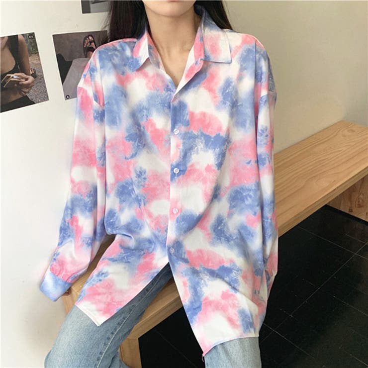 柄シャツ モアレ模様 カラフル 品番 Dctw Decorative デコラティブ のレディースファッション通販 Shoplist ショップリスト