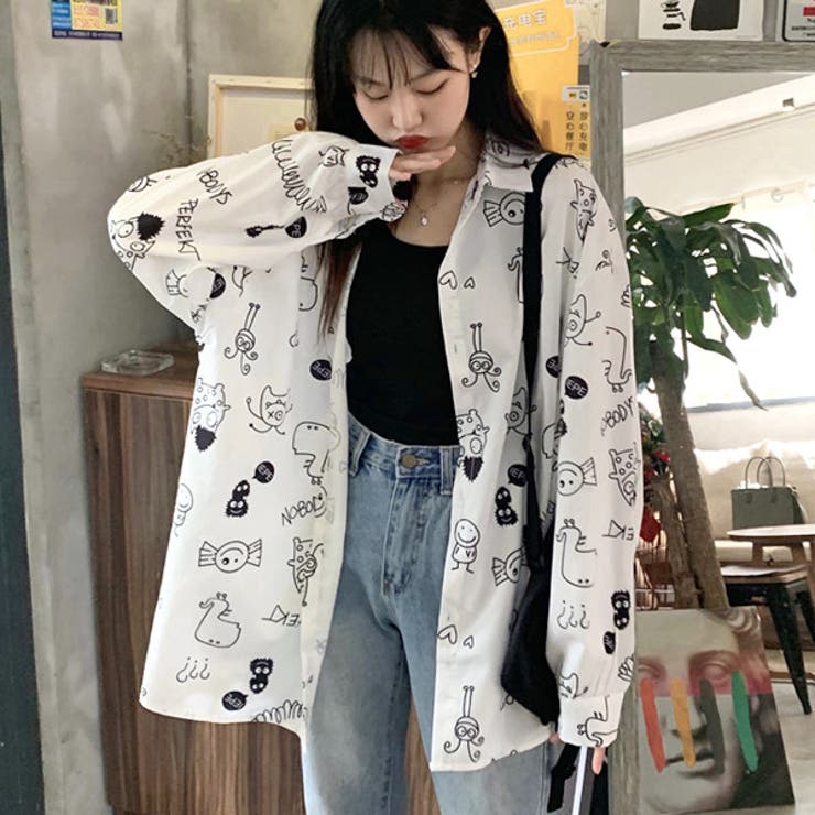 柄シャツ ポップ イラスト 品番 Dctw Decorative デコラティブ のレディースファッション通販 Shoplist ショップリスト