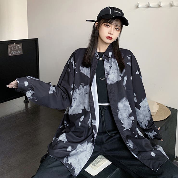 柄シャツ アート 総柄[品番：DCTW0002808]｜Decorative