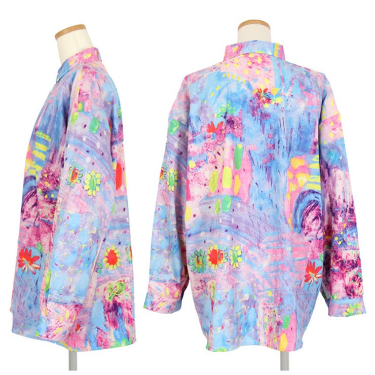 柄シャツ カラフル アート[品番：DCTW0002809]｜Decorative