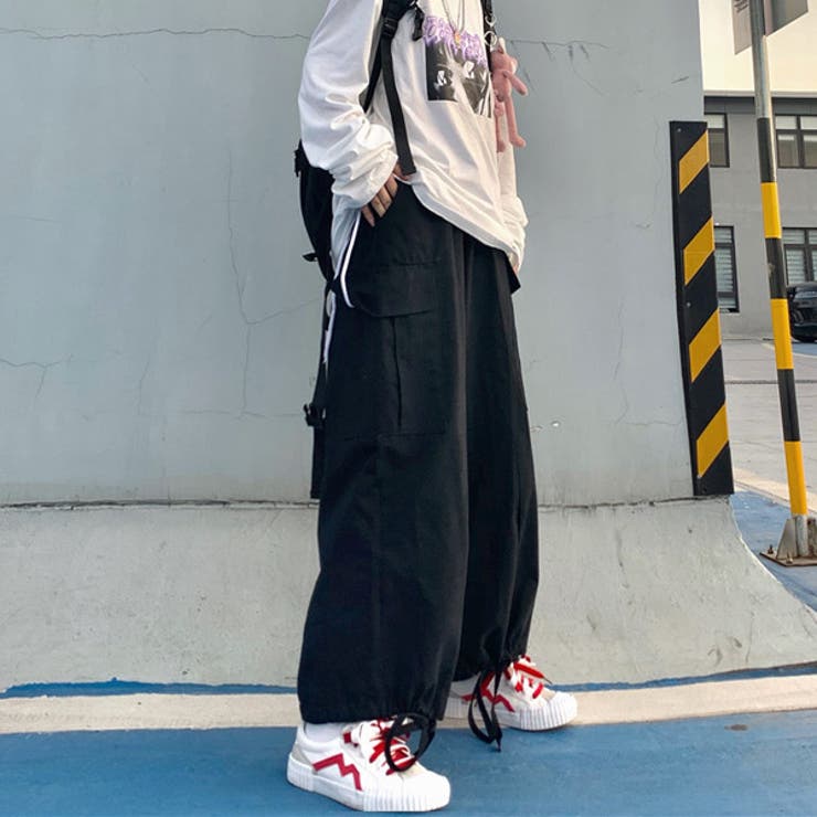 ワイドパンツ 個性派 ボリュームシルエット 韓国風 ストリート 81y3PGxrqbL._AC_SL1500_.jpg