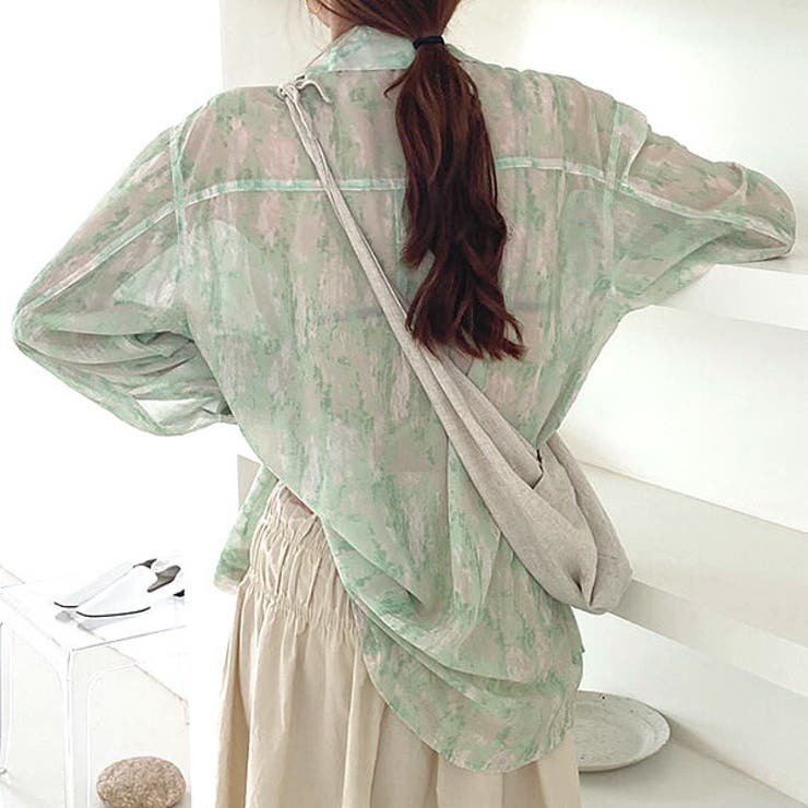 柄シャツ ぼかし模様 シアーシャツ | Decorative  | 詳細画像5 