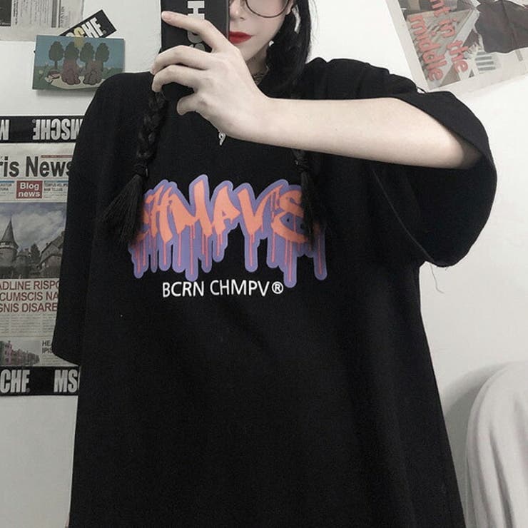 Tシャツ ストリートロゴ ビッグシルエット[品番：DCTW0003032