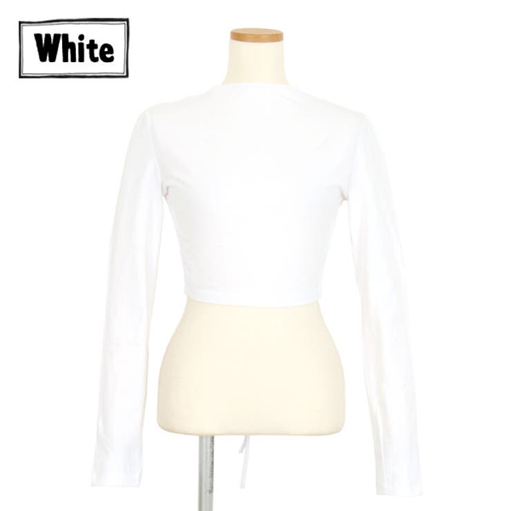 バックオープン ショート丈 トップス | Decorative  | 詳細画像12 