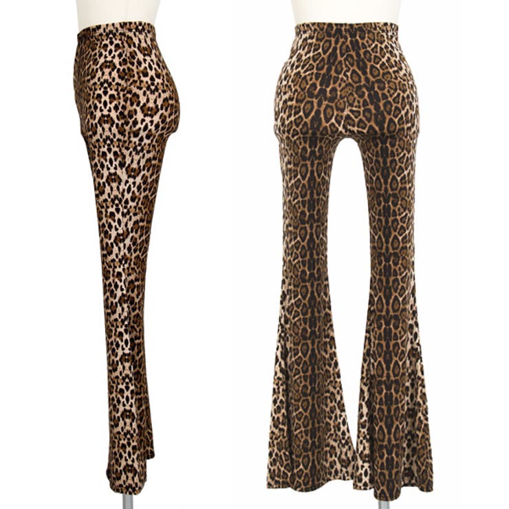 国内発送★VERSACE★ロゴ バロッコ レオパード柄レギンス レオパード柄 フレアパンツ レギンスパンツ[品番:DCTW0004185