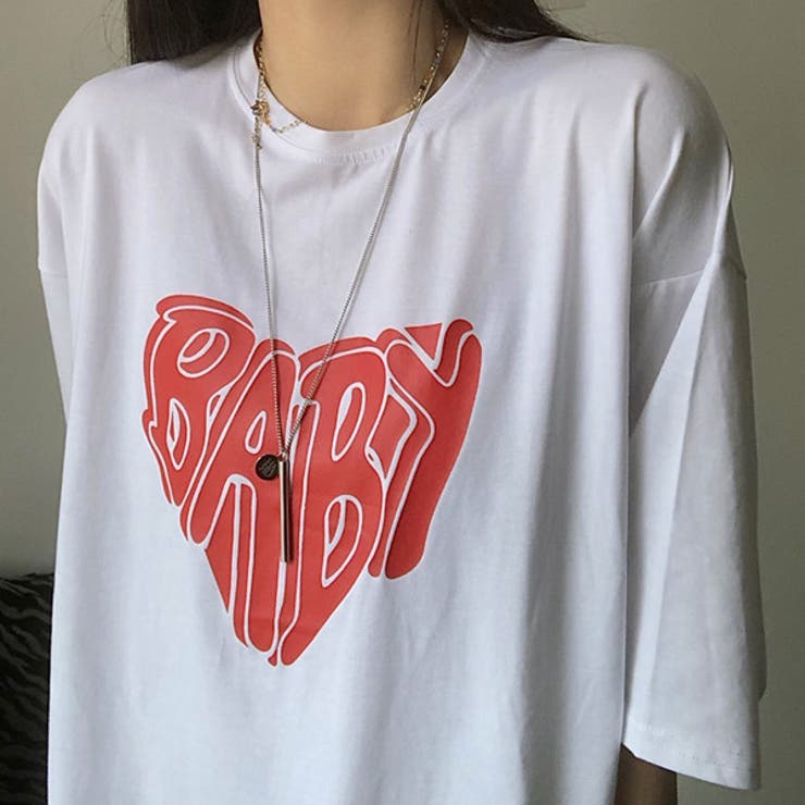 Tシャツ BABYロゴ ハート型[品番：DCTW0003167]｜Decorative