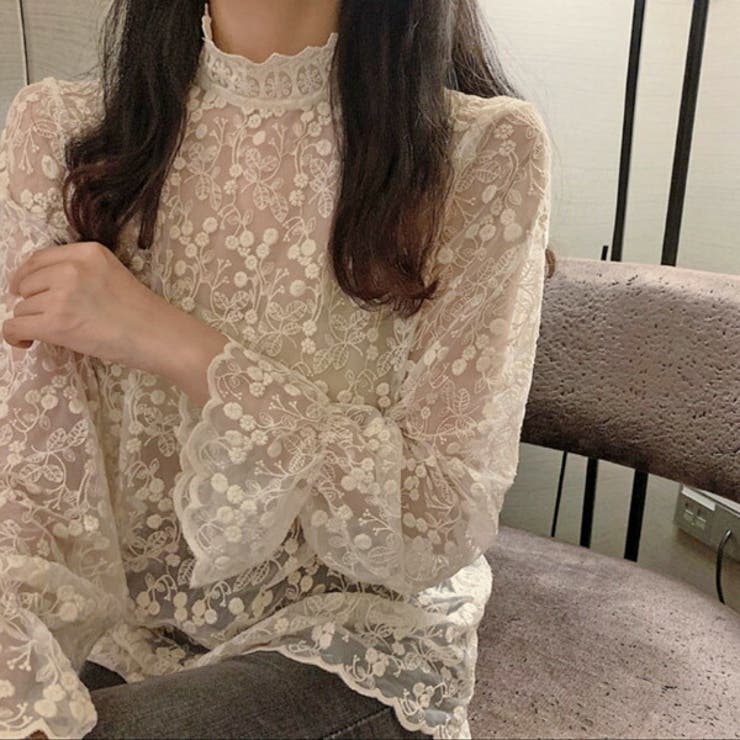 総レース シアー ブラウス | Decorative  | 詳細画像8 