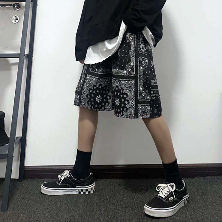 ハーフパンツ ペイズリー柄 ショート丈 | Decorative  | 詳細画像1 