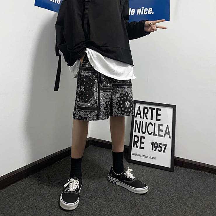 ハーフパンツ ペイズリー柄 ショート丈 | Decorative  | 詳細画像4 