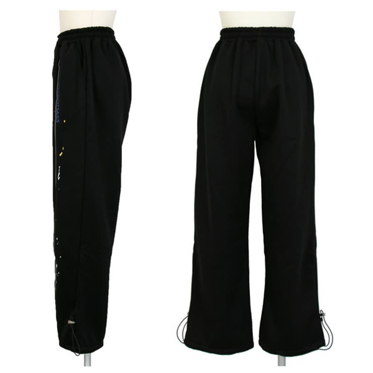 スウェットパンツ スプラッシュインク柄 裏起毛[品番：DCTW0003448