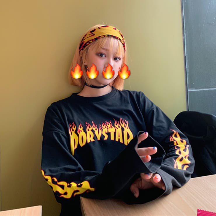 ロンT ロンティー 炎ロゴ | Decorative  | 詳細画像4 