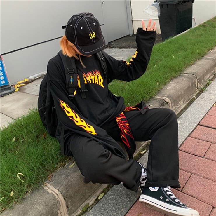 ロンT ロンティー 炎ロゴ | Decorative  | 詳細画像7 