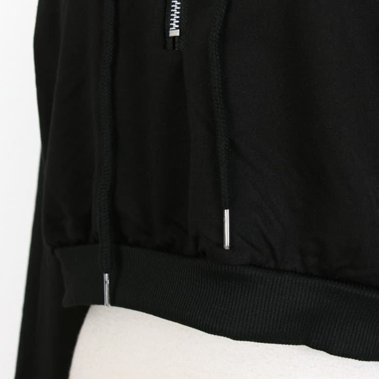 ハーフジップ ショート丈 パーカー[品番：DCTW0003511]｜Decorative