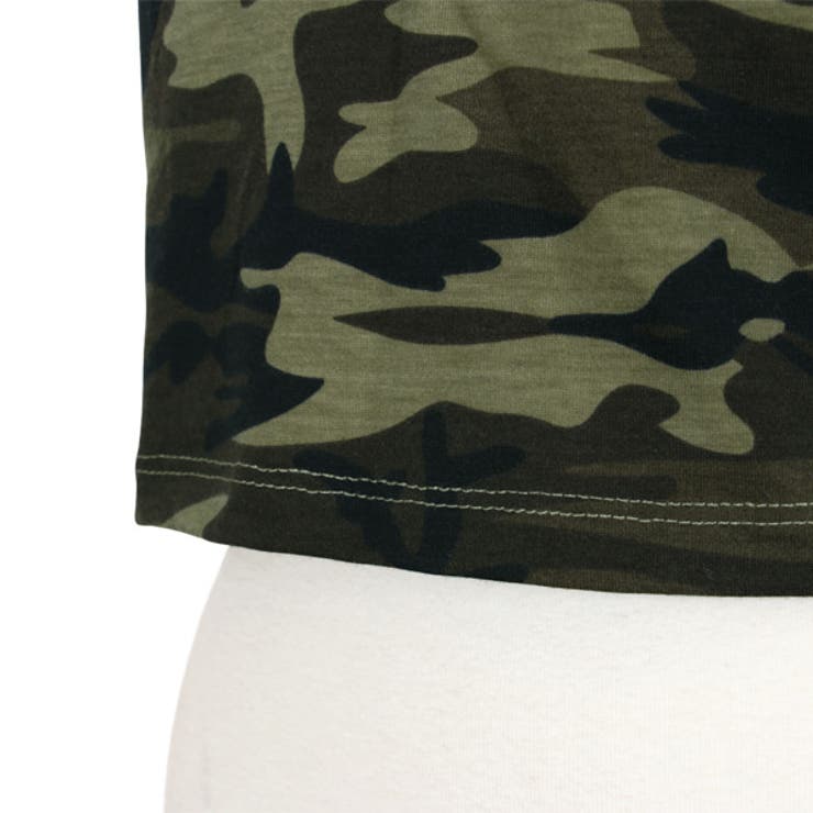 Tシャツ カモフラージュ柄 ショート丈[品番：DCTW0003983]｜Decorative