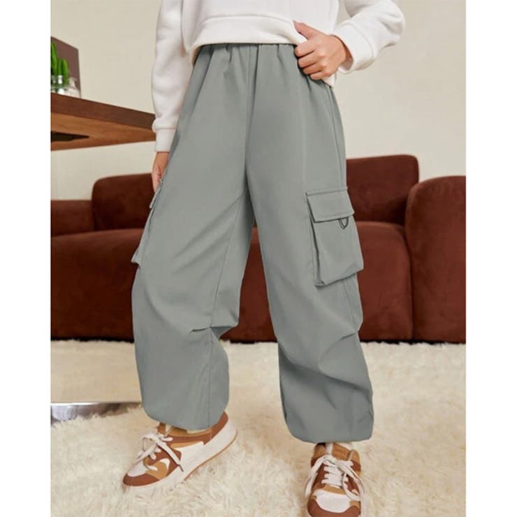 キッズ カーゴパンツ ワイドパンツ[品番:DCTW0004249 キッズ カーゴパンツ ワイドパンツ[品番:DCTW0004249