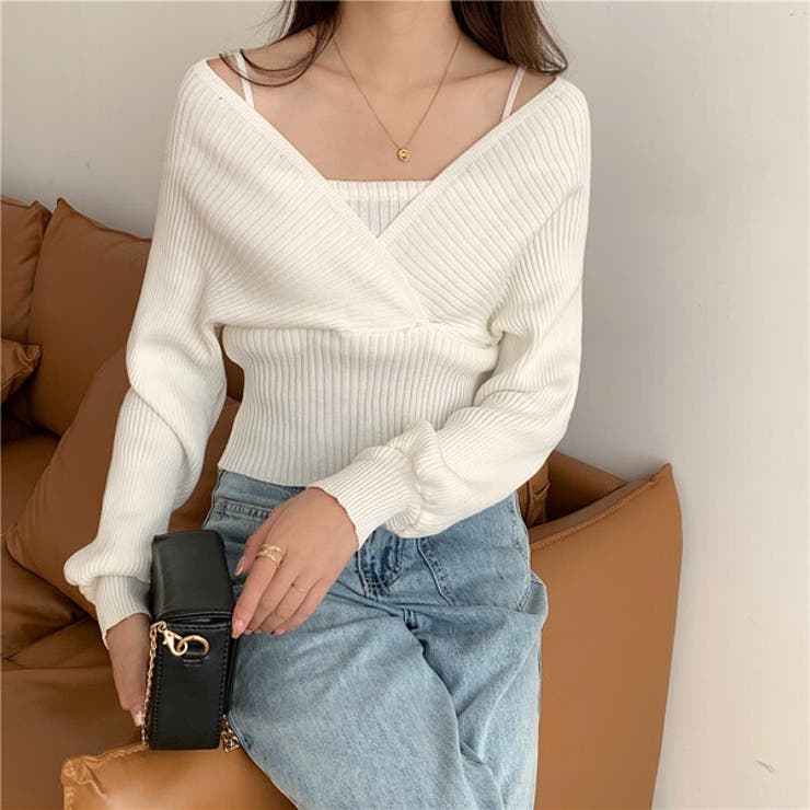 おまけ付】 LAYERED OVER SHOULDER KNIT タイムセール！ | www