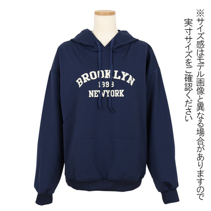 パーカー BROOKLYN カレッジロゴプリント[品番：DCTW0004236 