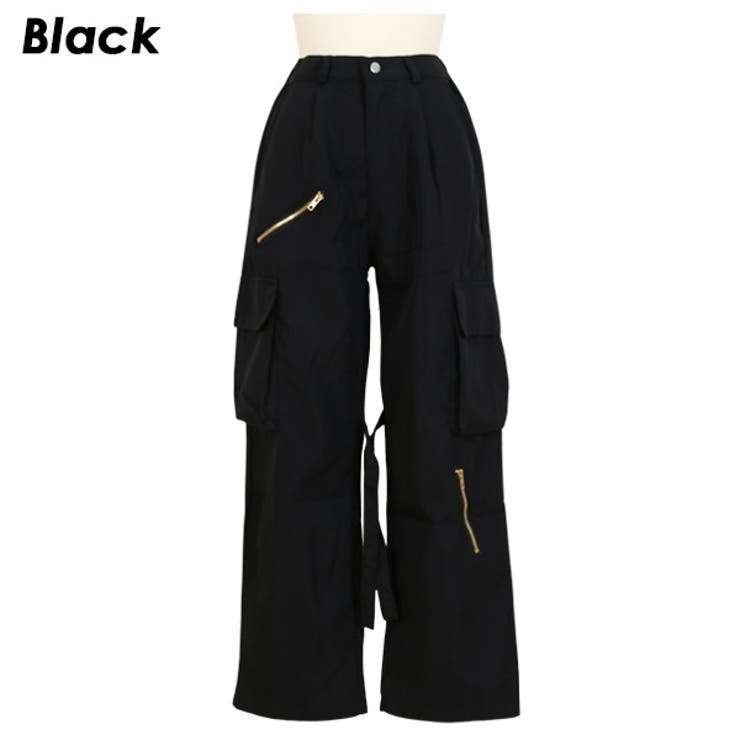 カーゴパンツ ワイドパンツ ジップデザイン[品番：DCTW0004263